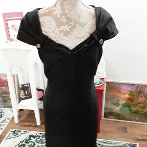 ANTONIO MELANI dark gray midi dress size 12